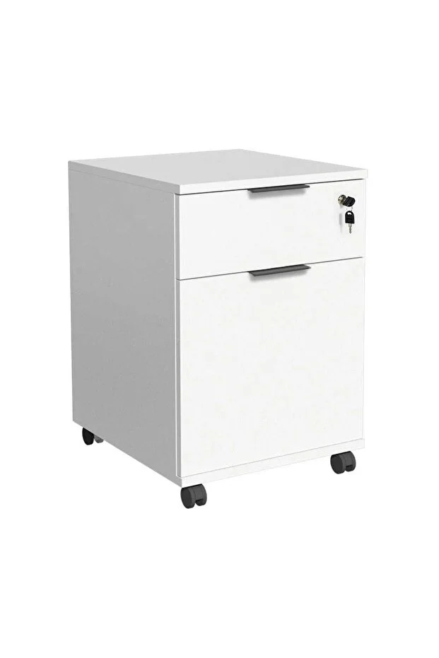 Rio Kilitli Çekmeceli Keson-mat Lake Beyaz